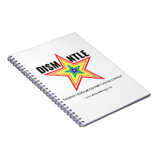 Zerlegen von Spiralfolien mit Rainbow-Star-Logo Notizblock