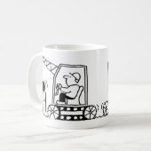 Zerlegungsunternehmen mit Bulldozer-Tasse Kaffeetasse (Vorderseite Links)