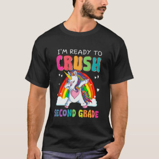 Zermalme die zweite Klasse Dabbing-Einhorn erster  T-Shirt