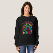 Zermalmer Vorschullehrer Schüler Boho Leopard Rück Sweatshirt (Vorne ganz)