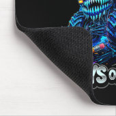 Zermalmte 100 Tage Schulalltag blauer Monstertruck Mousepad (Ecke)