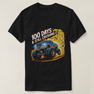 Zermalmtes 100-Tage-Schul-Monster-Truck-Shirt Bo T-Shirt