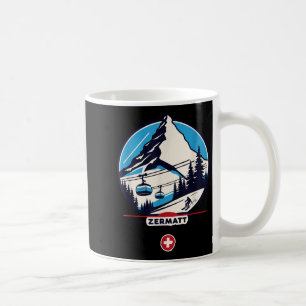 Zermatt 4478 - Skifahren auf dem Horn Kaffeetasse