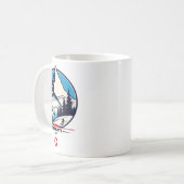 Zermatt 4478 - Skifahren auf dem Problemhorn Kaffeetasse (Vorderseite Links)