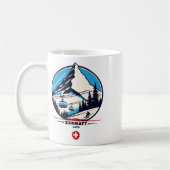 Zermatt 4478 - Skifahren auf dem Problemhorn Kaffeetasse (Links)