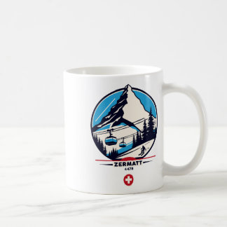 Zermatt 4478 - Skifahren auf dem Problemhorn Kaffeetasse