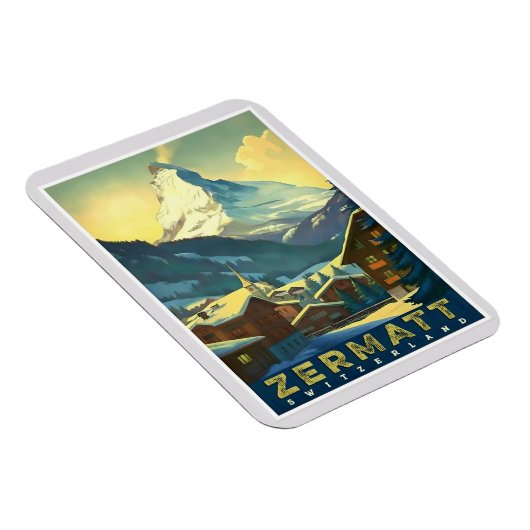 Zermatt - Das majestätische Matterhorn erfassen Magnet (Rechte Seite)