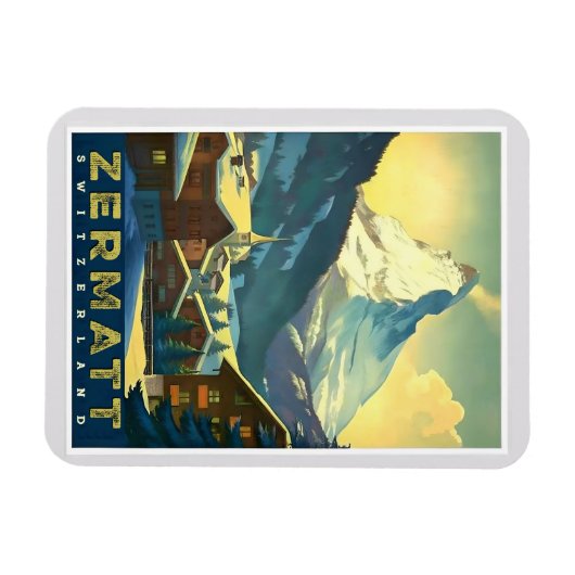 Zermatt - Das majestätische Matterhorn erfassen Magnet (Horizontal)