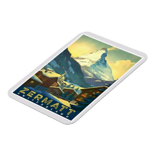 Zermatt - Das majestätische Matterhorn erfassen Magnet (Linke Seite)