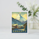 Zermatt - Das majestätische Matterhorn erfassen Postkarte (Stehend Vorderseite)