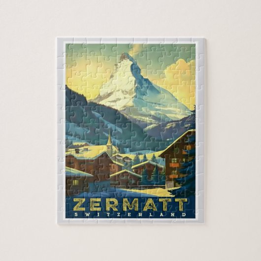 Zermatt - Das majestätische Matterhorn erfassen Puzzle (Vertikal)