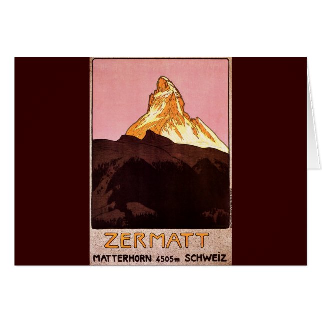 Zermatt die Schweiz (Vorderseite (Horizontal))