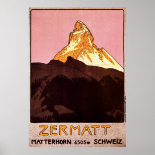 Zermatt die Schweiz Poster