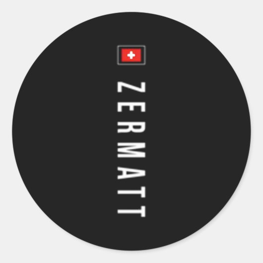 Zermatt Expedition Xo4U Original Runder Aufkleber (Vorderseite)