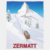 Zermatt Fleecedecke (Vorderseite)