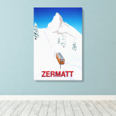 Zermatt Leinwanddruck (Insitu (Holzboden))
