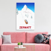 Zermatt Leinwanddruck (Insitu (Wohnzimmer))