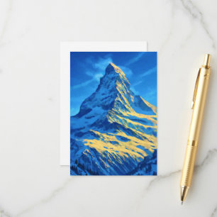 Zermatt Matterhorn Schweiz Begleitkarte
