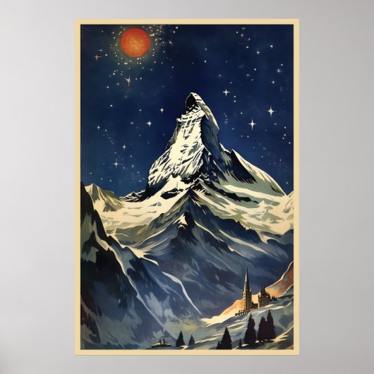 Zermatt, Matterhorn, Schweiz, Poster (Vorne)