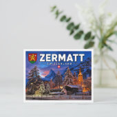 Zermatt - Matterhorn - Schweiz Postkarte (Stehend Vorderseite)