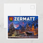 Zermatt - Matterhorn - Schweiz Postkarte (Vorne/Hinten)