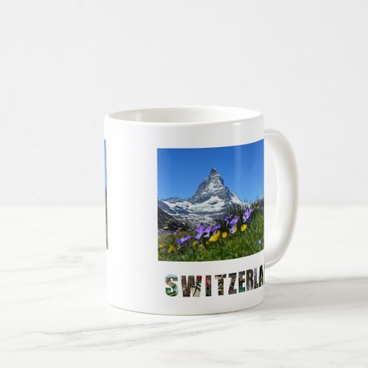 Zermatt Matterhorn Schweiz Schweizer Alpen Kaffeetasse (VorderseiteRechts)