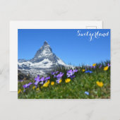Zermatt Matterhorn Schweiz Schweizer Alpen Postkarte (Vorne/Hinten)