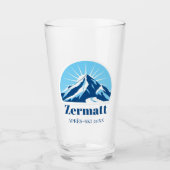 Zermatt Matterhorn Schweiz Skilift Glas (Vorderseite)