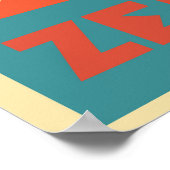 Zermatt, Matterhorn, Schweiz, Skiposter Poster (Ecke)