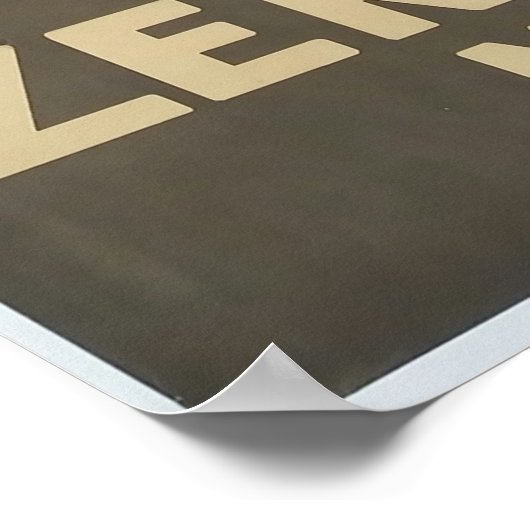 Zermatt, Mont Cervin, Schweiz, Skiposter Poster (Ecke)