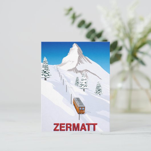 Zermatt Postkarte (Stehend Vorderseite)