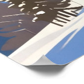 Zermatt Schweiz Alpen Kunst Druck Poster (Ecke)