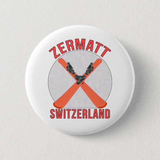 Zermatt, Schweiz Button (Vorderseite)