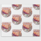Zermatt Schweiz Logo Geschenkpapier (Flach)
