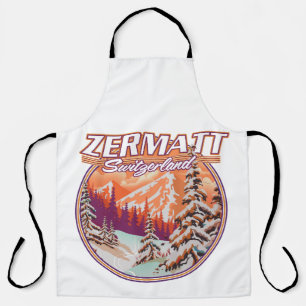 Zermatt Schweiz Logo Schürze