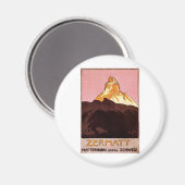Zermatt Schweiz Magnet (Vorderseite/Rückseite)