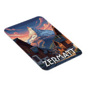 Zermatt Schweiz Matterhorn Magnet (Rechte Seite)
