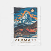 Zermatt Schweiz Matterhorn Reise Kunst Vintage