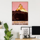 Zermatt Schweiz Poster (Heimbüro)