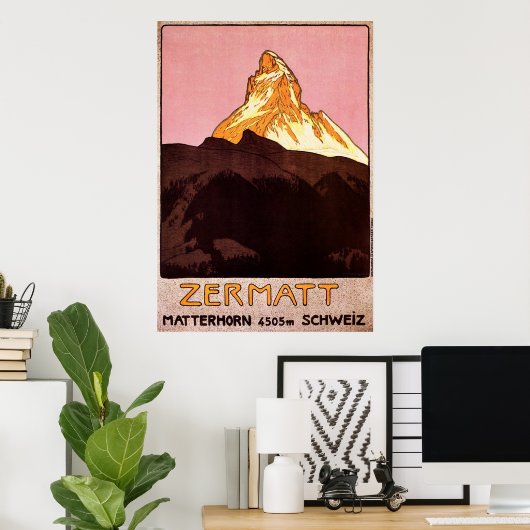 Zermatt Schweiz Poster (Heimbüro)