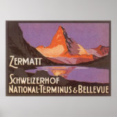 Zermatt Schweiz Poster (Vorne)