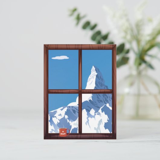 Zermatt, Schweiz, Postkarte (Stehend Vorderseite)