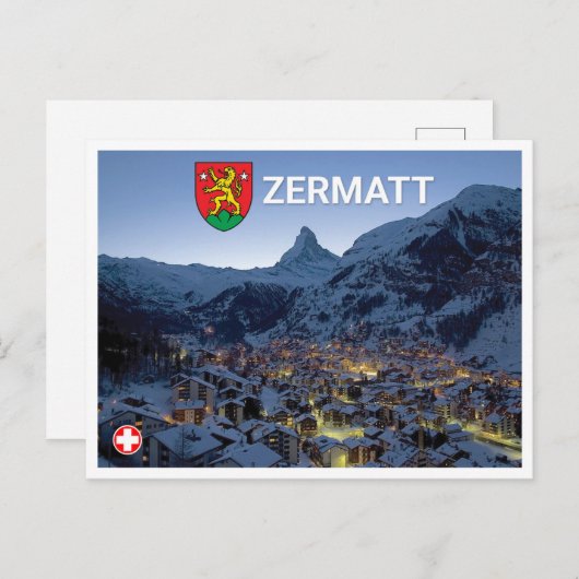 Zermatt - Schweiz Postkarte (Vorne/Hinten)
