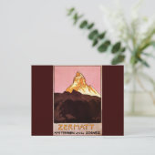 Zermatt Schweiz Postkarte (Stehend Vorderseite)