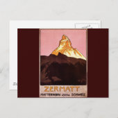 Zermatt Schweiz Postkarte (Vorne/Hinten)