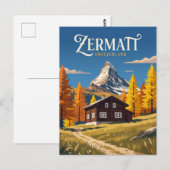 Zermatt Schweiz Postkarte (Vorne/Hinten)