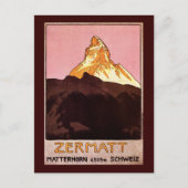 Zermatt Schweiz Postkarte (Vorderseite)