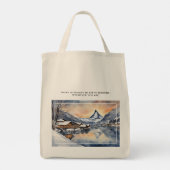 Zermatt, Schweiz Schneeszene Tote Bag Tragetasche (Rückseite)