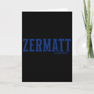 Zermatt Schweiz Schweizer Alpen Alpinski Souvernir Karte
