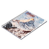 Zermatt Schweiz Schweizer Alpen Wasserfarbe Notizblock (Linke Seite)